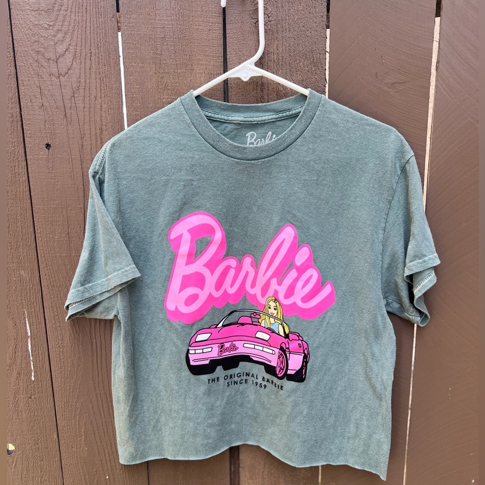 Barbie oversize olive green top medium